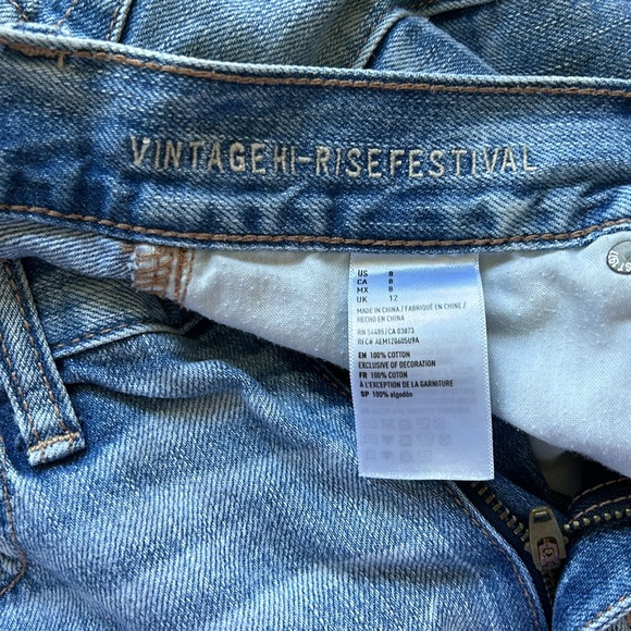 High rise jean shorts - Picture 3 of 3